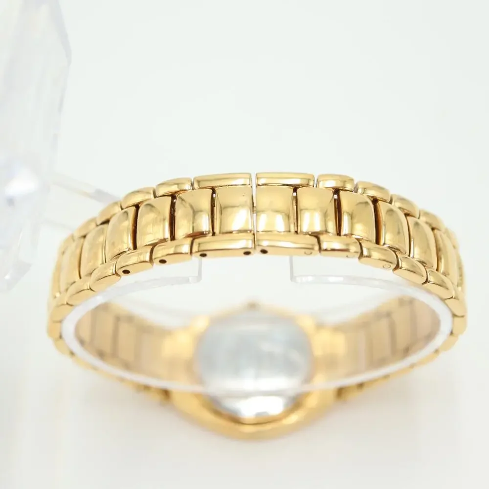 Lucien Piccard Gold Tone Womens Watch 26mm Swiss Sapphire Crystal Float Diamonds